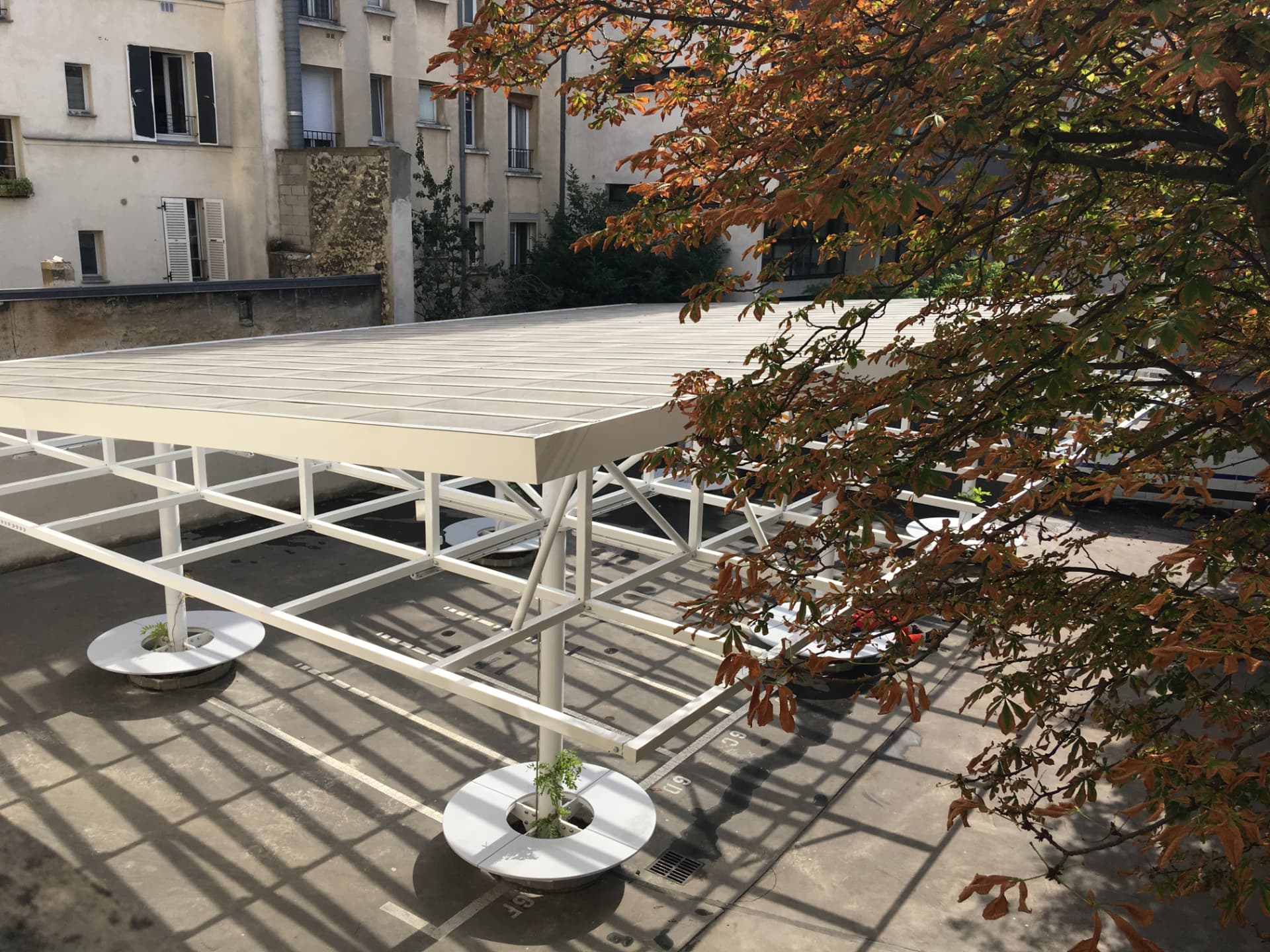 Préau Collège Giacometti — 2